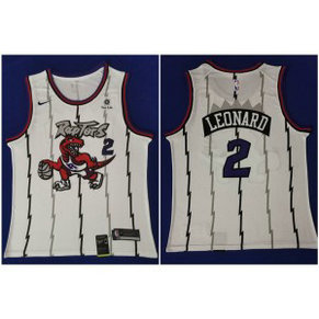 NBA Raptors 2 Kawhi Leonard White Nike Swingman Men Jersey
