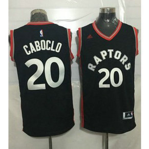 NBA Raptors 20 Bruno Caboclo Black Men Jersey