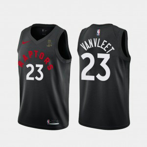 NBA Raptors 23 Fred VanVleet Black With Owl Logo Nike Men Jersey