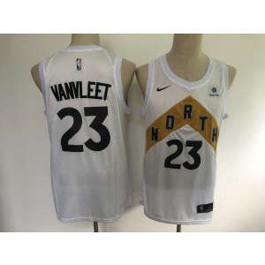 NBA Raptors 23 Fred VanVleet White City Edition Men Jersey
