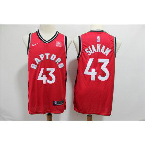 NBA Raptors 43 Pascal Siakam Red Nike Men Jersey With Logo
