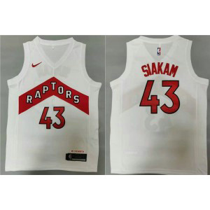 NBA Raptors 43 Pascal Siakam White Men Jersey