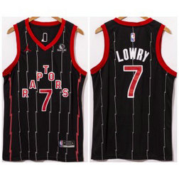 NBA Raptors 7 Kyle Lowry Black City Edition Nike Men Jersey
