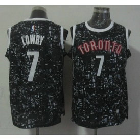 NBA Raptors 7 Kyle Lowry Black City Luminous Men Jersey