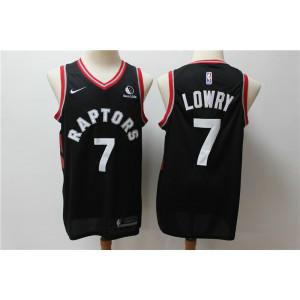 NBA Raptors 7 Kyle Lowry Black Nike Men Jersey