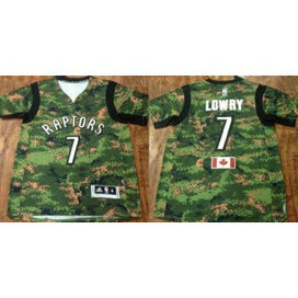 NBA Raptors 7 Kyle Lowry Camo Pride Men Jersey