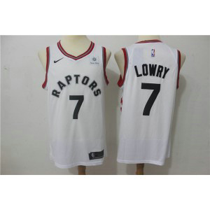 NBA Raptors 7 Kyle Lowry White Nike Swingman Men Jersey
