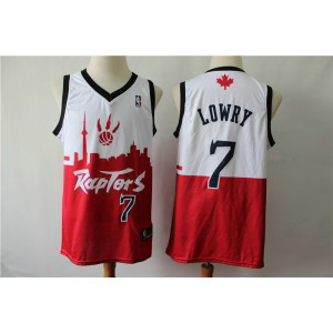 NBA Raptors 7 Kyle Lowry White Red 2019 City DNA Swingman Men Jersey