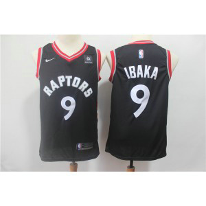 NBA Raptors 9 Serge Ibaka Black Nike Swingman Men Jersey