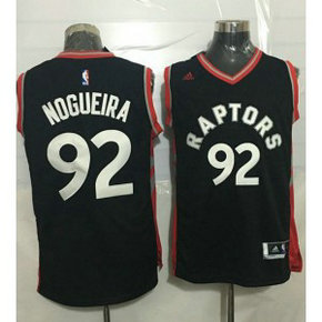 NBA Raptors 92 Lucas Nogueira Black Men Jersey