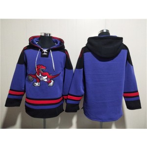 NBA Raptors Blank Purple Lace-Up Pullover Hoodie