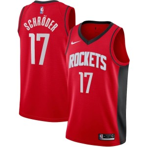 NBA Rocket 17 Schroder Red Nike Men Jersey