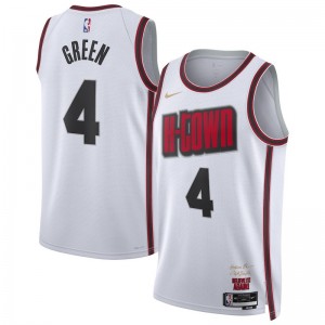 NBA Rocket 4 Jalen Green White 2024 City Nike Men Jersey