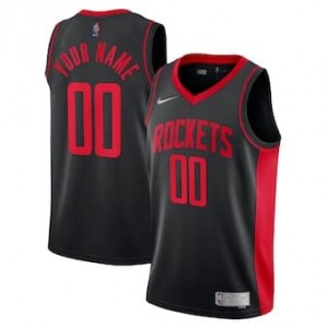 NBA Rocket Customized Black Nike Men Jersey
