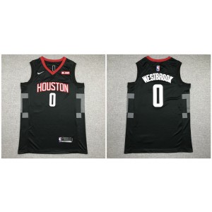 NBA Rockets 0 Russell Westbrook Black Nike Men Jersey