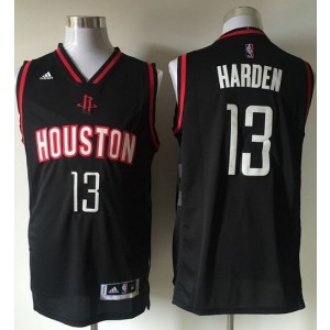 NBA Rockets 13 James Harden Black Men Jersey