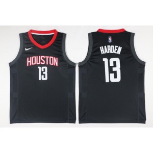 NBA Rockets 13 James Harden Black Nike Men Jersey