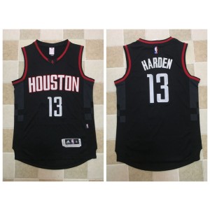 NBA Rockets 13 James Harden Black Swingman Men Jersey
