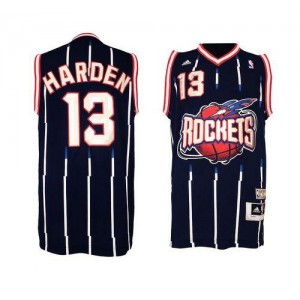 NBA Rockets 13 James Harden Navy Hardwood Classic Men Jersey