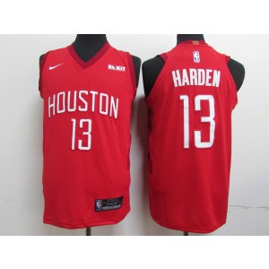 NBA Rockets 13 James Harden Red 2019 Earned Edition Men Jersey