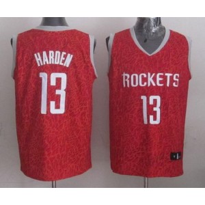 NBA Rockets 13 James Harden Red Crazy Light Men Jersey