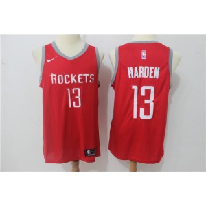 NBA Rockets 13 James Harden Red Nike Men Jersey