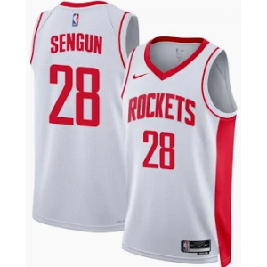 NBA Rockets 28 Sengun White Nike Men Jersey
