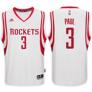 NBA Rockets 3 Chris Paul White New Swingman Men Jersey