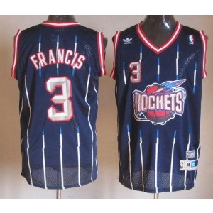 NBA Rockets 3 Steve Francis Navy Throwback Men Jersey