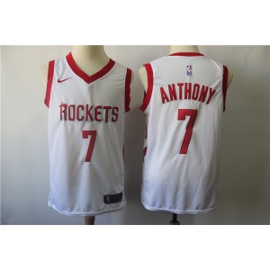 NBA Rockets 7 Carmelo Anthony White Nike Swingman Men Jersey