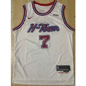 NBA Rockets 7 Kevin Durant 2025 New City White Nike Men Jersey