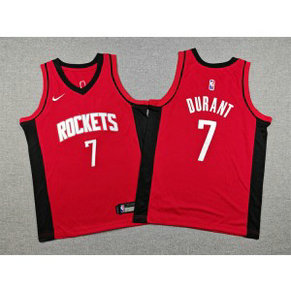 NBA Rockets 7 Kevin Durant Red Nike Youth Jersey