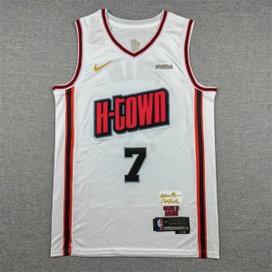 NBA Rockets 7 Kevin Durant White Nike Men Jersey
