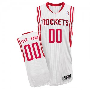 NBA Rockets White Customized Men Jersey