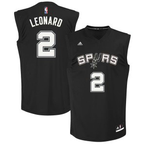 NBA San Antonio Spurs 2 Kawhi Leonard Adidas Fashion Replica Black Men Jersey