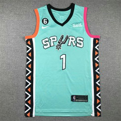 NBA Spurs 1 Victor Wembanyama Green Nike Men Jersey