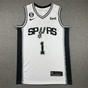 NBA Spurs 1 Victor Wembanyama White Nike Men Jersey