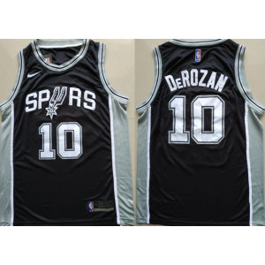 NBA Spurs 10 DeMar DeRozan Black Nike Swingman Men Jersey