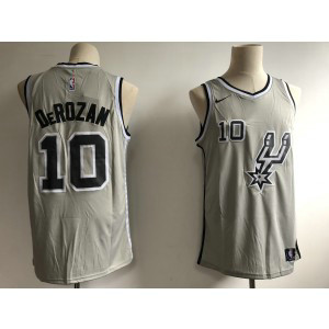 NBA Spurs 10 DeMar DeRozan Grey Nike Swingman Men Jersey
