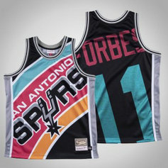 NBA Spurs 11 Bryn Forbes Mitchell&Ness Big Face Men Jersey