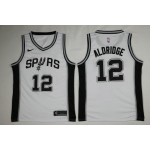 NBA Spurs 12 LaMarcus Aldridge Nike White Men Jersey