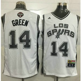 NBA Spurs 14 Danny Green White Latin Nights Men Jersey