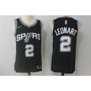 NBA Spurs 2 Kawhi Leonard Black Nike Men Jersey