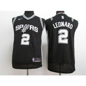 NBA Spurs 2 Kawhi Leonard Black Nike Youth Jersey