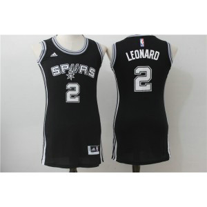 NBA Spurs 2 Kawhi Leonard Black Swingman Women Jersey