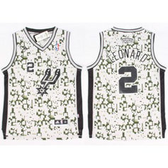 NBA Spurs 2 Kawhi Leonard Camo Men Jersey