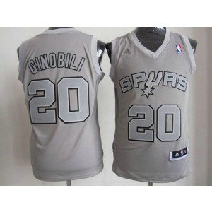 NBA Spurs 20 Manu Ginobili Grey Big Color Men Jersey