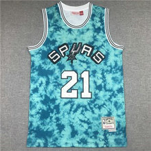 NBA Spurs 21 Tim Duncan Blue Men Jersey