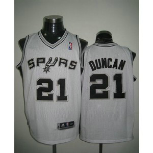 NBA Spurs 21 Tim Duncan White Revolution 30 Men Jersey