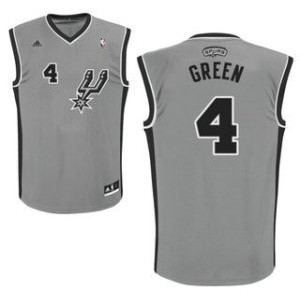 NBA Spurs 4 Danny Green Grey Men Jersey